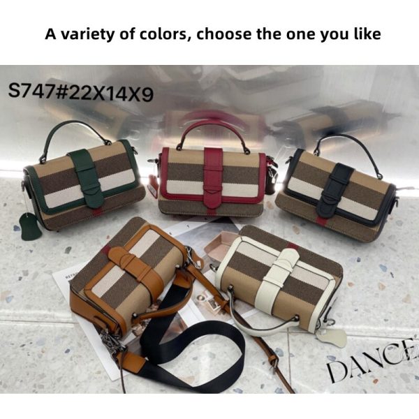 New Plaid Crossbody Bag for Women - High Capacity Shoulder Purse with Designer Brand