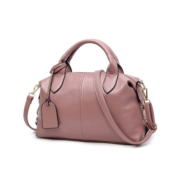 Fashion Solid Women Pillow Handbag Soft PU Leather Women Top-Handle Bag Tote Shoulder Bag