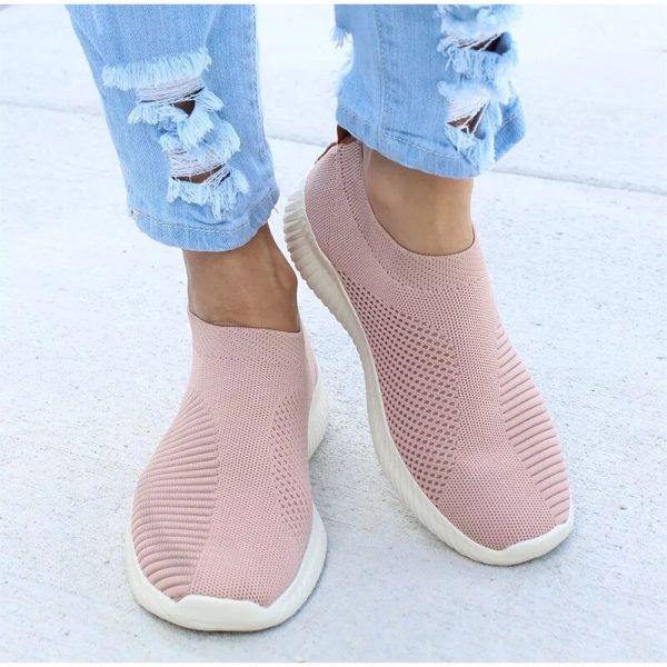 Vanessa's Autumn Shoes Women Sneaker Air Mesh Soft Female Sock Knitted Footwear