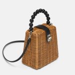 Brand Designer bead hand-woven straw bag women small Tote Bags