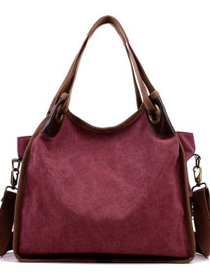 Fashion Canvas Large Capacity Women Handbag Big Shoulder Bags