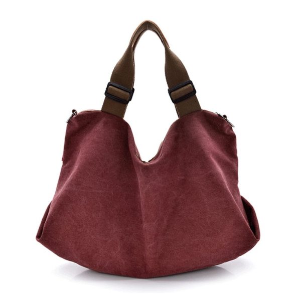 High Quality Big Women Canvas Handbag Shoulder Bags Stylish Casual Women Bag