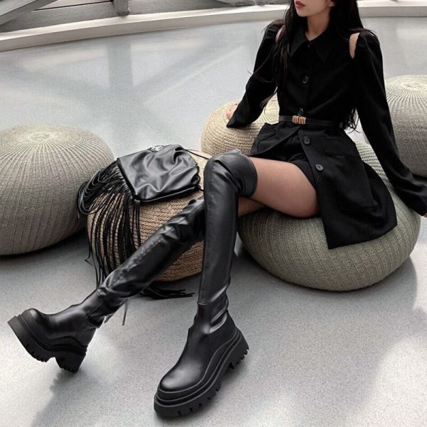 Vanessas Ladies Over The Knee High Boots