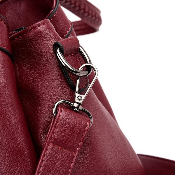 Vanessas Ladies Vintage Genuine Leather Crossbody Bag Hot Sale Women Casual Tote Bag Female Handbag