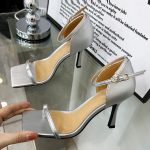 Vanessas White Outdoor Street Style Clip Toe Sandals for Women - Casual Gladiator High Heels Summer Shoes