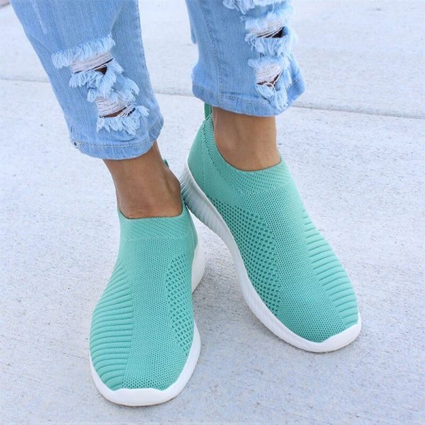 Vanessa's Autumn Shoes Women Sneaker Air Mesh Soft Female Sock Knitted Footwear