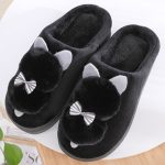 Vanessas Winter Women's Slippers Cute Cartoon Women Warm Plush Woman Slip On Flat