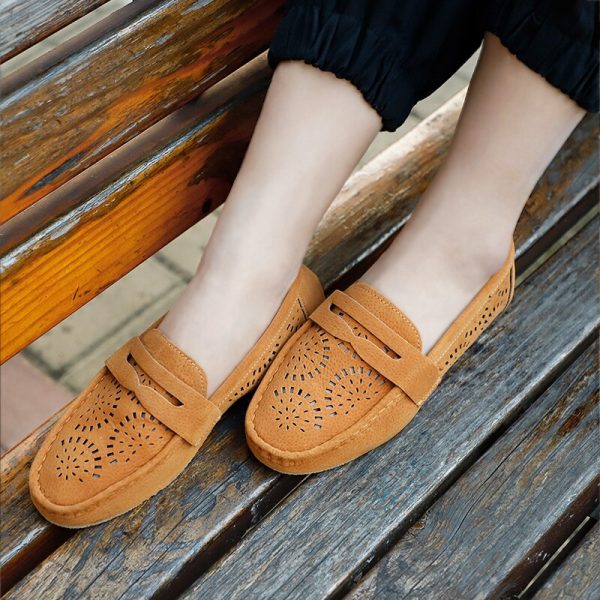 Vanessas Women Moccasins Shoes Ladies Slip on Loafers