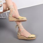 Vanessas Women Wedges Sandals Ankle Strap