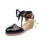 Vanessas Women Wedges Sandals Ankle Strap