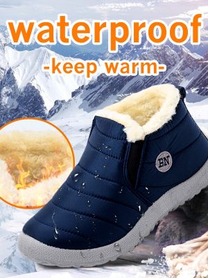 Vanessas Women's Boots Warm Shoes Plush Fur Woman Ankle Snow Boots