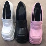 Vanessa's Women Pumps Slip-on Square Toe Super High Heels