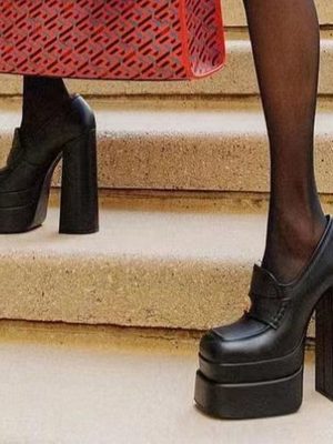 Vanessa's Women Pumps Slip-on Square Toe Super High Heels