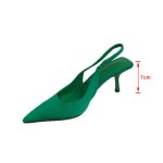 Vanessas Women's Sandals Summer Ladies Shoes Party Wedding Pointed Toe Slip-on Female Sandals