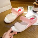 Vanessas Women's Slippers Beach Jelly Shoes for Women Mixed Color Sandals