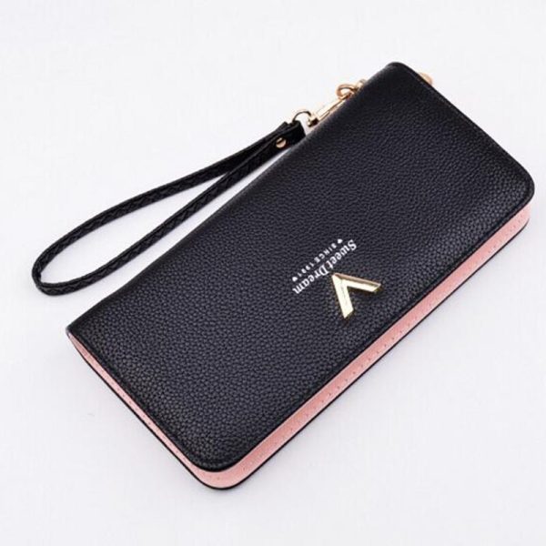 New Luxury Ladies Purses Female Brand Wallets Women Long Zipper Purse Woman Wallet Leather Card Holder