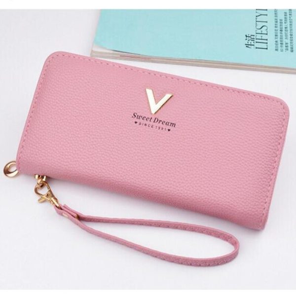 New Luxury Ladies Purses Female Brand Wallets Women Long Zipper Purse Woman Wallet Leather Card Holder