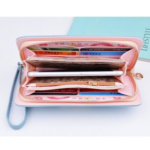 New Luxury Ladies Purses Female Brand Wallets Women Long Zipper Purse Woman Wallet Leather Card Holder