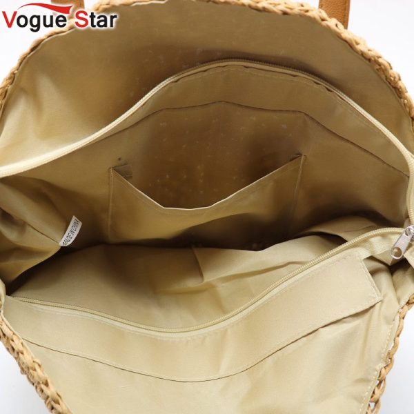 New Natural Ladies Tote large handbag hand-woven big straw bag