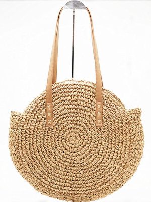 New Natural Ladies Tote large handbag hand-woven big straw bag