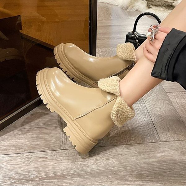 Women's Snow Boots | Warm PU Leather & Plush Cotton | Non-slip & Comfortable Shoes