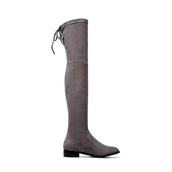 Vanessa's Ladies Shoes Square Low Heel Women Over The Knee Boots