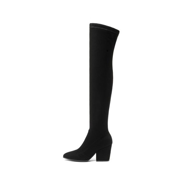 Vanessas Women Over The Knee High Boots Wedges Heels Winter Shoes