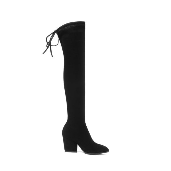 Vanessa's Women Shoes Over The Knee High Boots Pointed Toe Autumn Winter Shoes