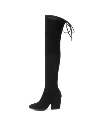 Vanessa's Women Shoes Over The Knee High Boots Pointed Toe Autumn Winter Shoes