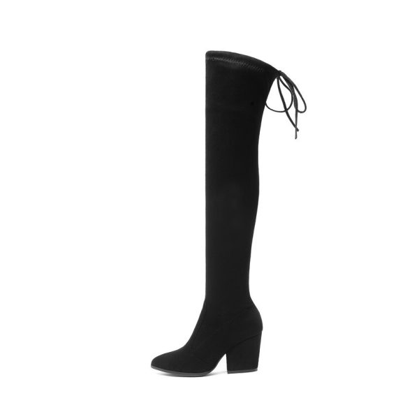 Vanessa's Women Shoes Over The Knee High Boots Pointed Toe Autumn Winter Shoes