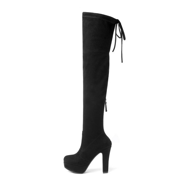 Vanessas Women Winter Shoes Platform Over The Knee High Shoes