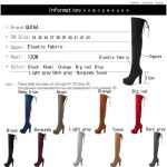 Vanessas Women Winter Shoes Platform Over The Knee High Shoes