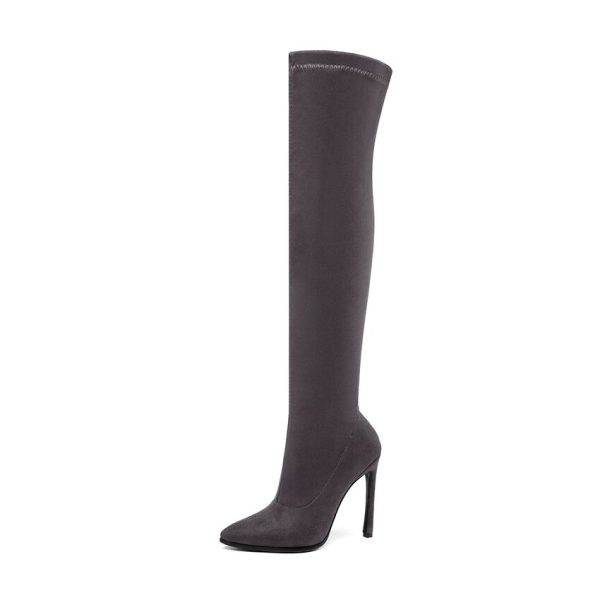 Vanessa's Autumn Winter Women Shoes Pointed Toe Over The Knee High Boots