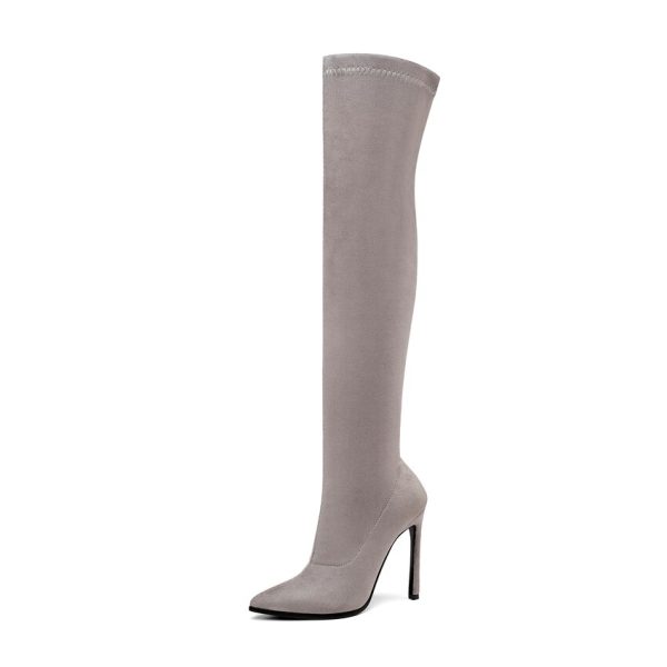 Vanessa's Autumn Winter Women Shoes Pointed Toe Over The Knee High Boots