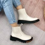 Vanessa's Fashion Ankle Boots Slip On Cow Short Boots 34-40