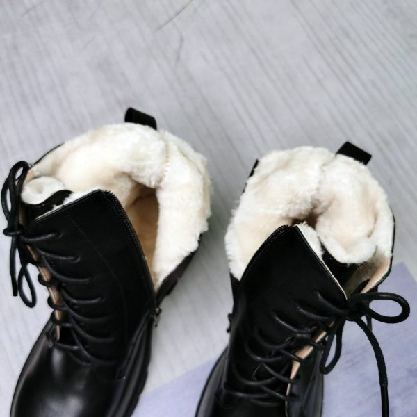 Vanessa's Women Motorcycle Boots Winter Warm Plus Plush Boots