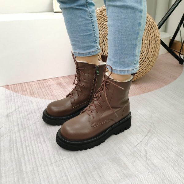 Vanessa's Women Motorcycle Boots Winter Warm Plus Plush Boots