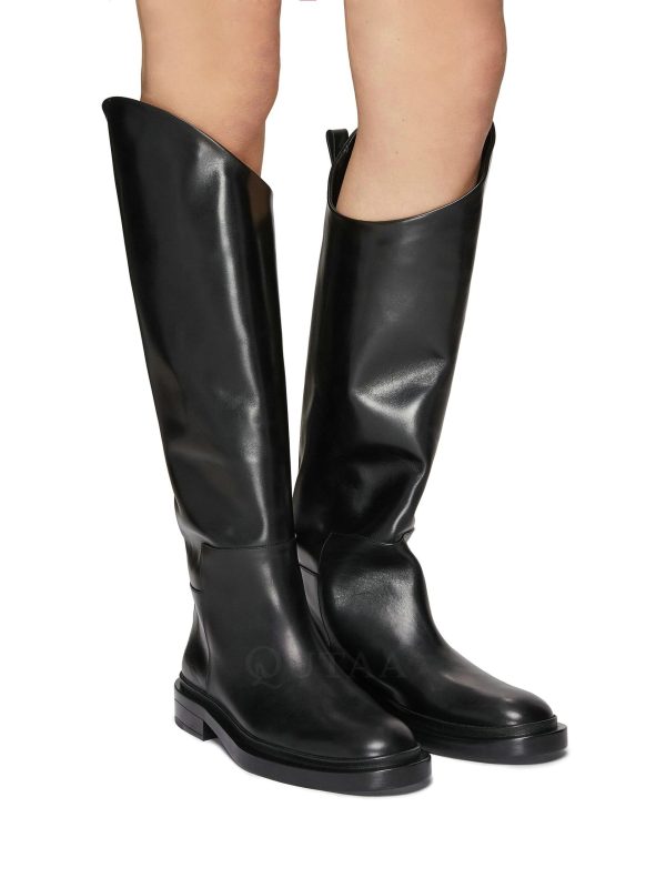 Vanessas 2023 Ins Brand Women Genuine Leather Knee High Boots