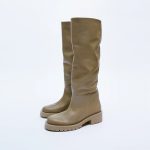 Vanessa's Fashion Women Knee High Boots Genuine Leather Warm Winter Thick Boots