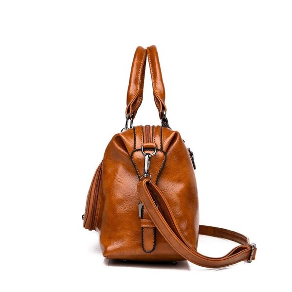 Retro Women Handbag Designer Women Bag High Quality Oil Wax Leather Ladies Crossbody Bag