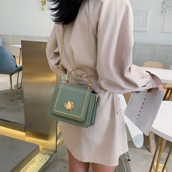 Solid Color Leather Mini Crossbody Bags For Women 2022 Summer Simple Shoulder Bag