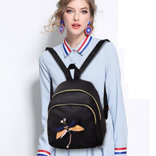 Vanessa's Embroidered Dragonfly 3D Diamond Backpack