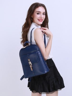 Vanessa's Women's Leather Travel Backpack School Bag