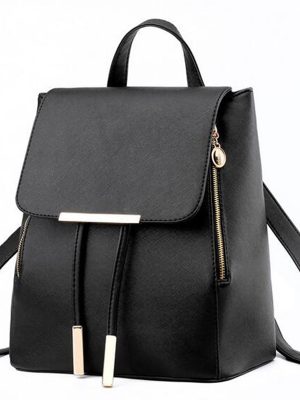 Vanessa's Stylish Leather School Backpack for Girls