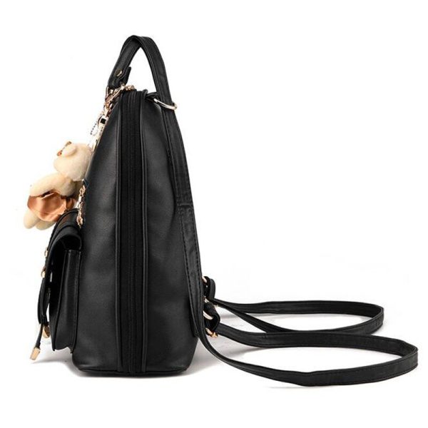 Vanessa's Designer Preppy Style PU Leather Backpack