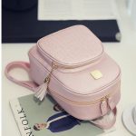 Women backpack leather school bags for teenager girls stone sequined female preppy style small backpack