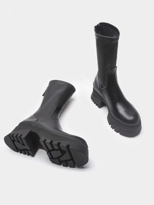 Women-s-Mid-calf-Boots-Zip-PU-Thick-Bottom-Non-slip-Platform-Ladies-Shoes-Solid-Short-1.jpg
