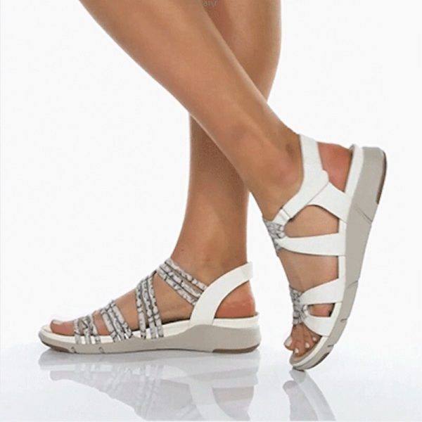 Vanessas Women's Sandals Summer Causal Retro Comfortable Peep-toe Non-slip Sandal