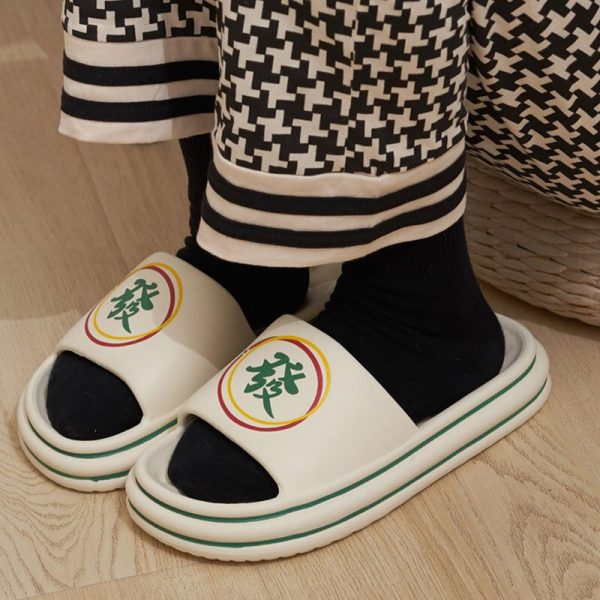 Women's Slippers EVA Platform Flat Print Ladies Shoes Plus Szie Couple Home Bathroom Non-slip Slippers