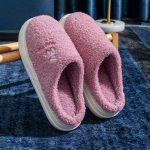 Vanessas Furry Warm Thick Bottom Platform Home Couple Slippers